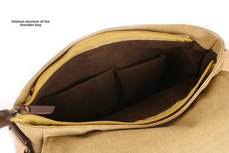 2025 New Anime Fashion Shoulder Bag Lightweight Pure Cotton Canvas Bag Retro Design Women's Crossbody Bag