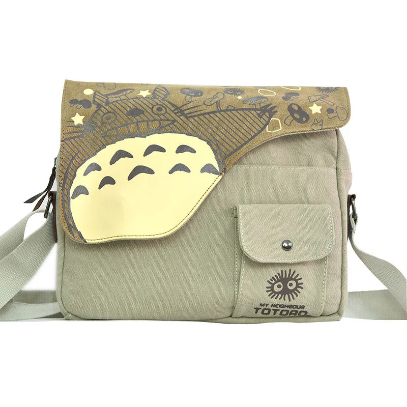 2025 New Anime Fashion Shoulder Bag Lightweight Pure Cotton Canvas Bag Retro Design Women's Crossbody Bag