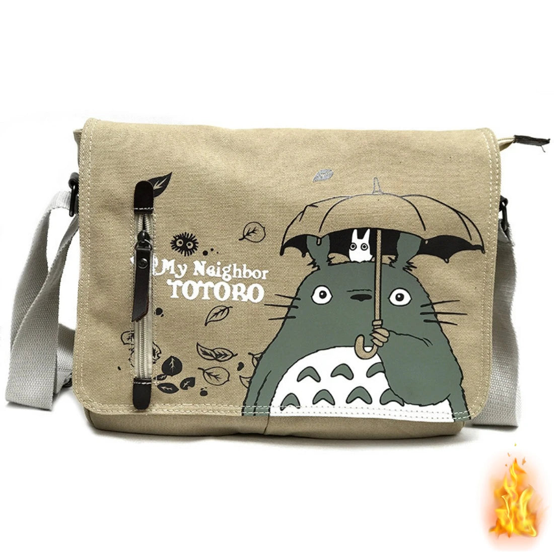 2025 New Anime Fashion Shoulder Bag Lightweight Pure Cotton Canvas Bag Retro Design Women's Crossbody Bag