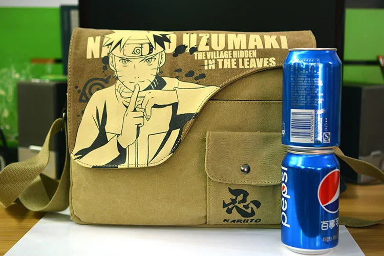 2025 New Anime Fashion Shoulder Bag Lightweight Pure Cotton Canvas Bag Retro Design Women's Crossbody Bag